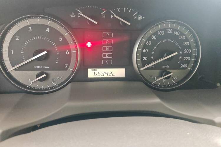 Used Toyota Land Cruiser  Odometer Close Up