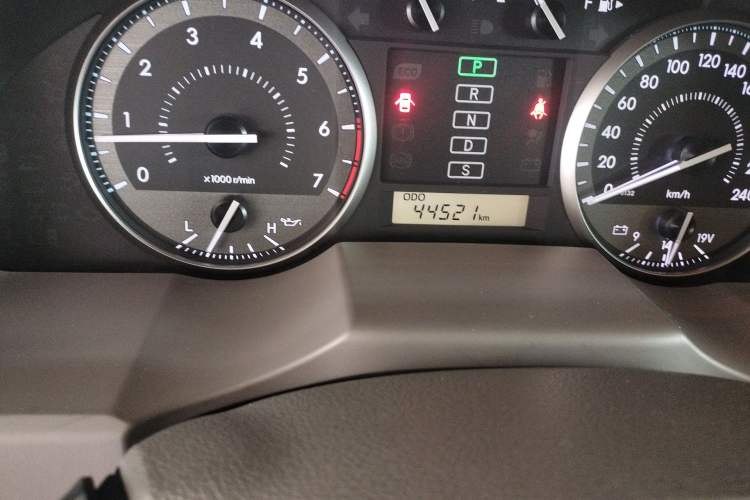 Used Toyota Land Cruiser  Odometer Close Up
