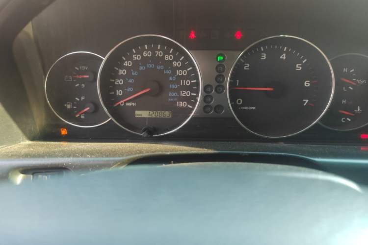 Used Toyota Land Cruiser  Odometer Close Up