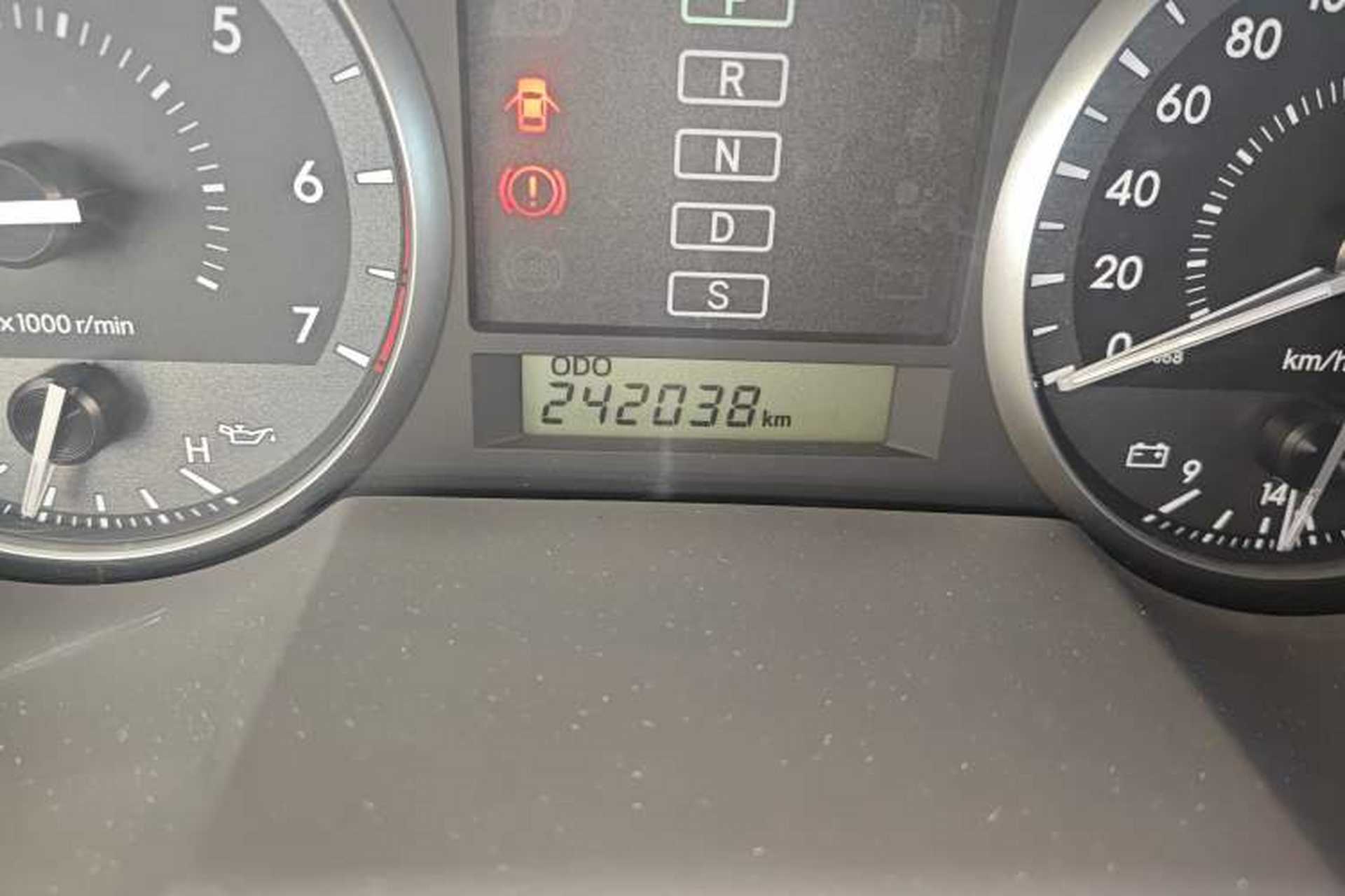 Used Toyota Land Cruiser 2010 4000 Middle East Edition Odometer Close Up