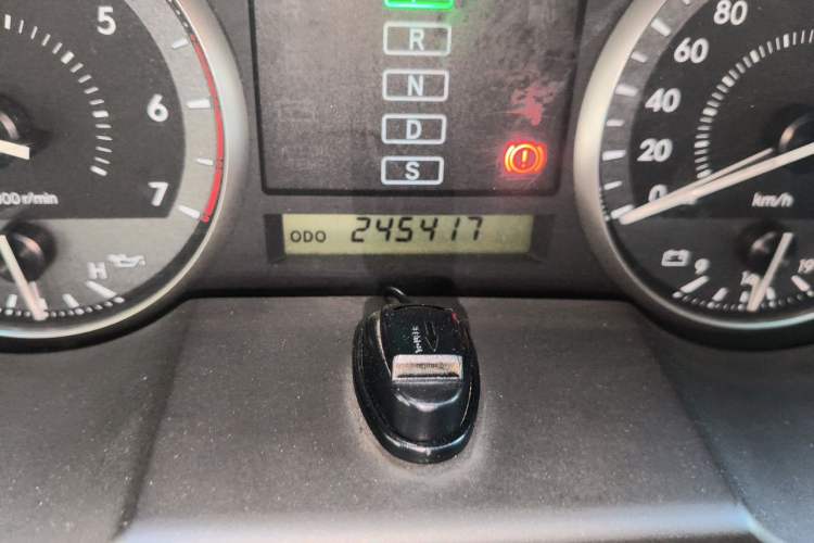 Used Toyota Land Cruiser  Odometer Close Up