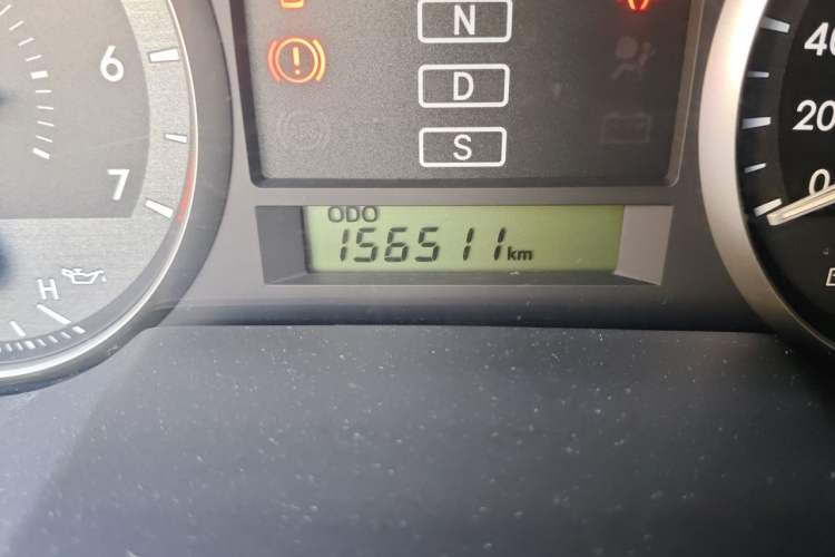 Used Toyota Land Cruiser  Odometer Close Up