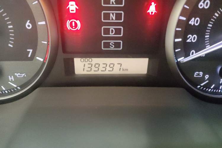 Used Toyota Land Cruiser  Odometer Close Up