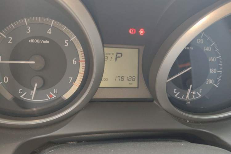 Used Toyota Land Cruiser  Odometer Close Up