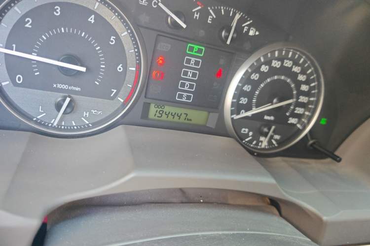 Used Toyota Land Cruiser  Odometer Close Up