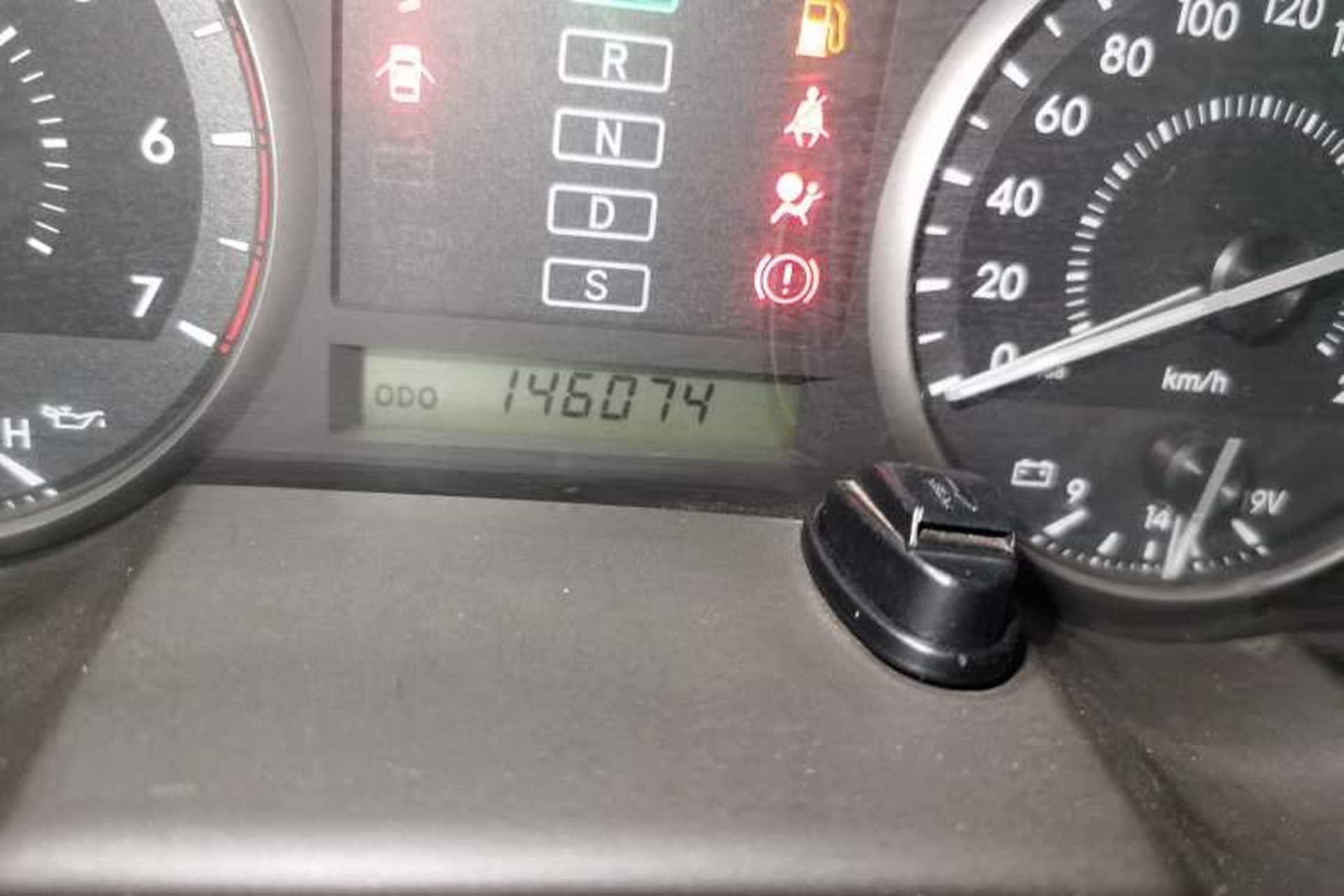 Used Toyota Land Cruiser  Odometer Close Up