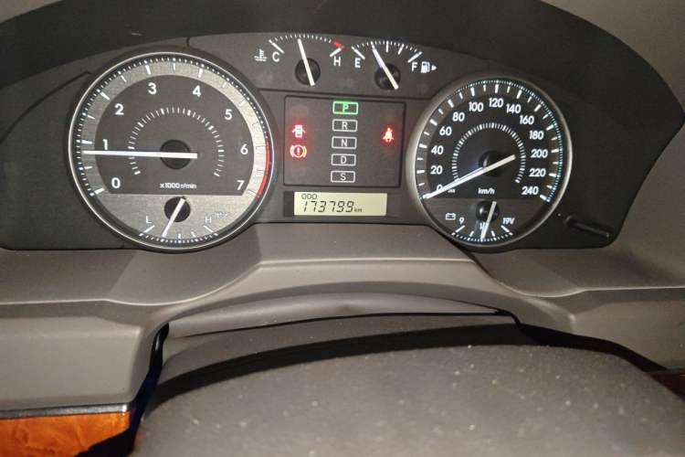 Used Toyota Land Cruiser  Odometer Close Up