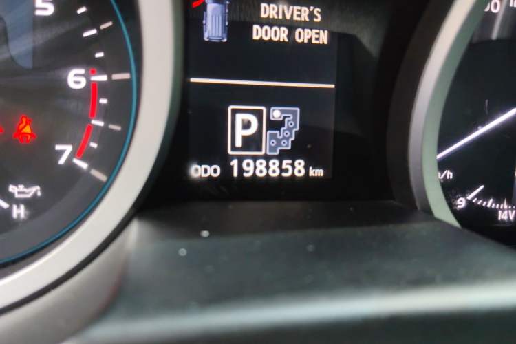 Used Toyota Land Cruiser  Odometer Close Up