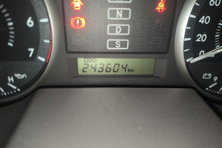 Used Toyota Land Cruiser  Odometer Close Up