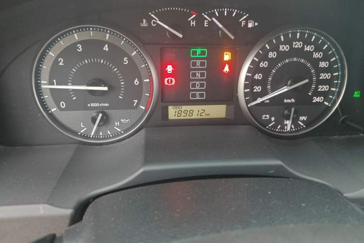 Used Toyota Land Cruiser  Odometer Close Up