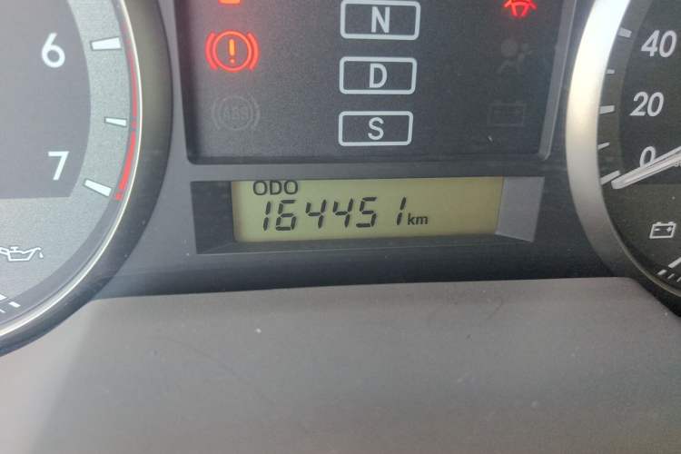 Used Toyota Land Cruiser  Odometer Close Up