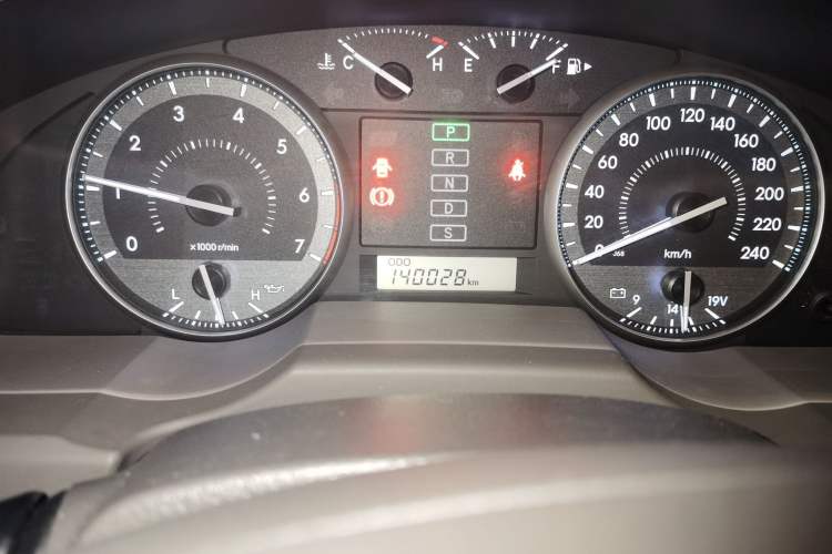 Used Toyota Land Cruiser  Odometer Close Up