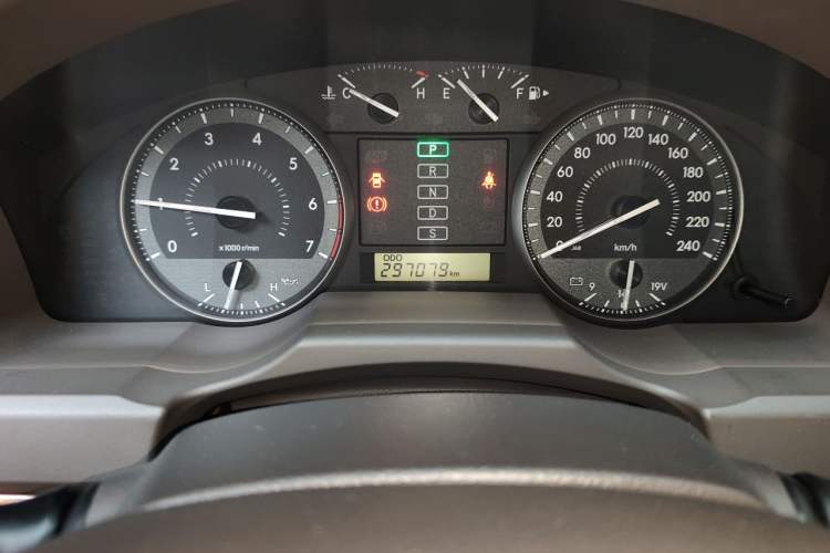Used Toyota Land Cruiser  Odometer Close Up