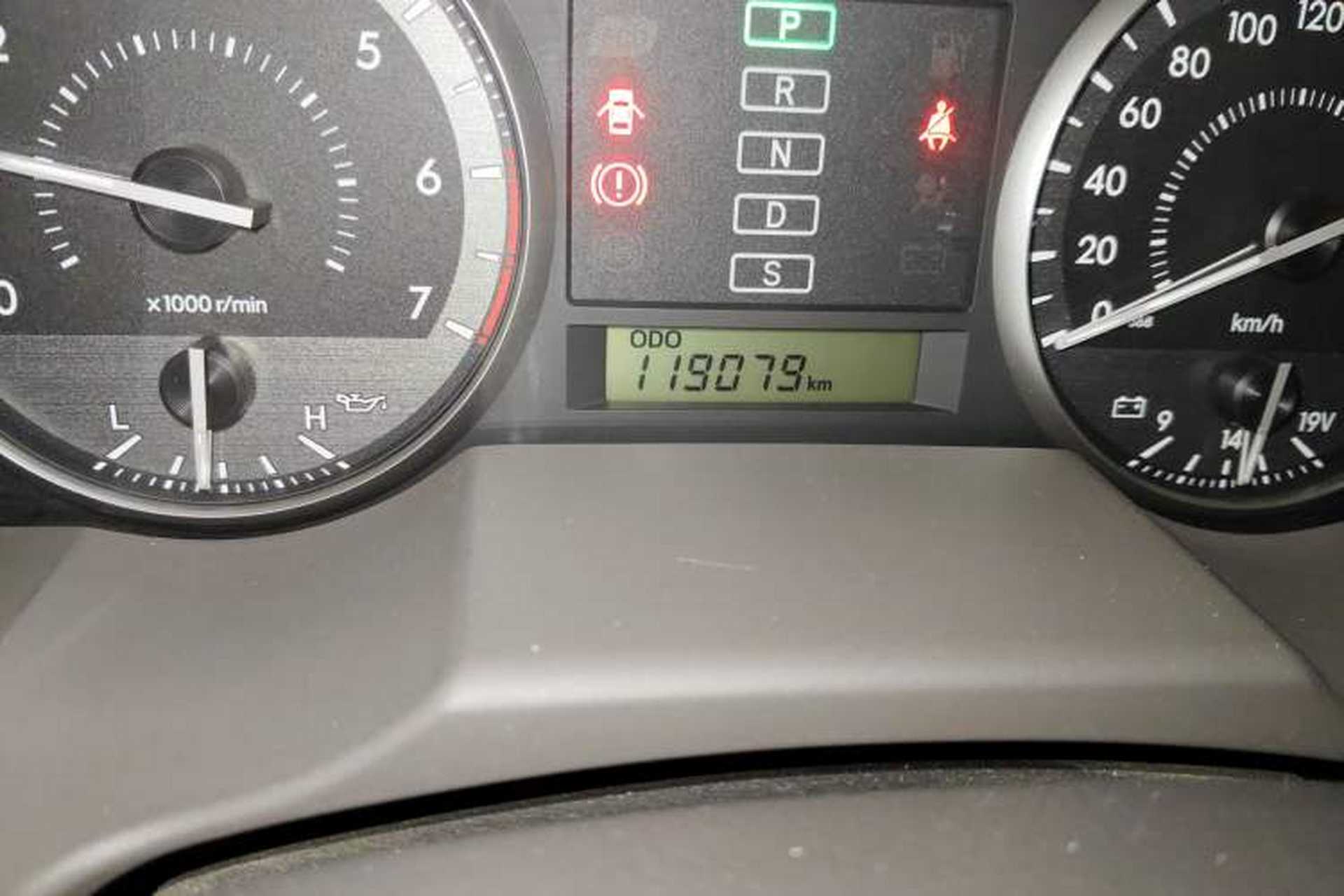 Used Toyota Land Cruiser  Odometer Close Up