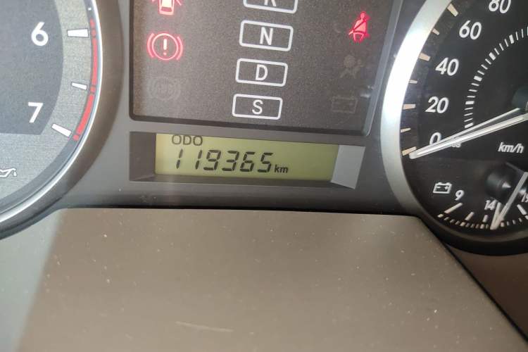 Used Toyota Land Cruiser  Odometer Close Up