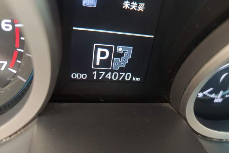 Used Toyota Land Cruiser  Odometer Close Up