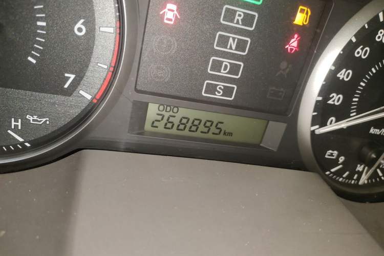 Used Toyota Land Cruiser  Odometer Close Up