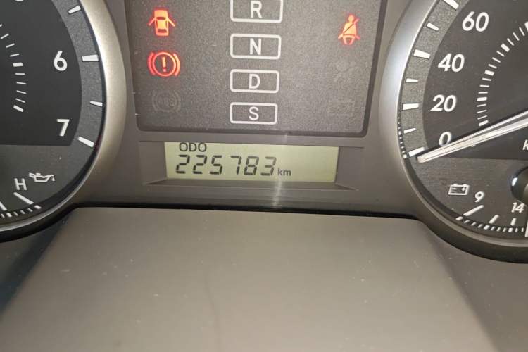 Used Toyota Land Cruiser  Odometer Close Up