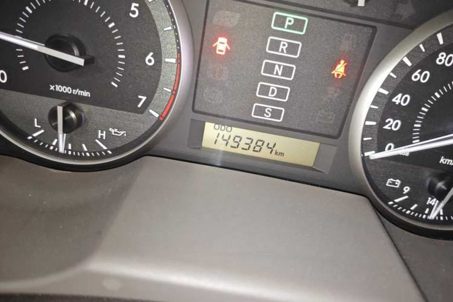 Used Toyota Land Cruiser  Odometer Close Up