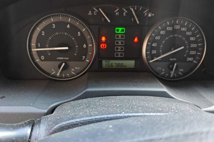 Used Toyota Land Cruiser  Odometer Close Up