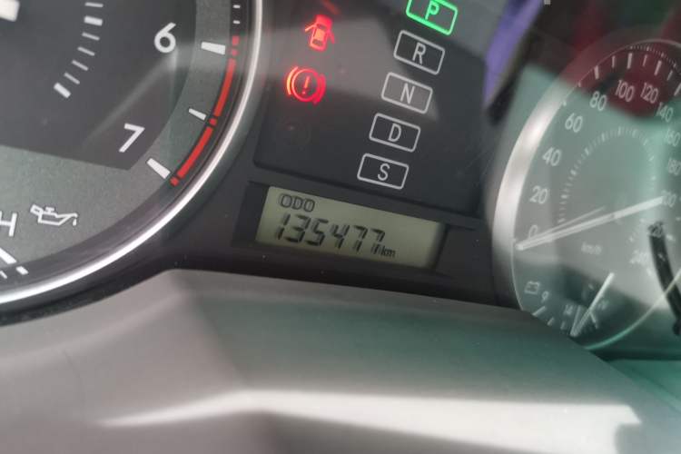 Used Toyota Land Cruiser  Odometer Close Up