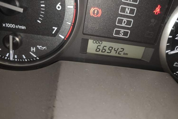 Used Toyota Land Cruiser  Odometer Close Up