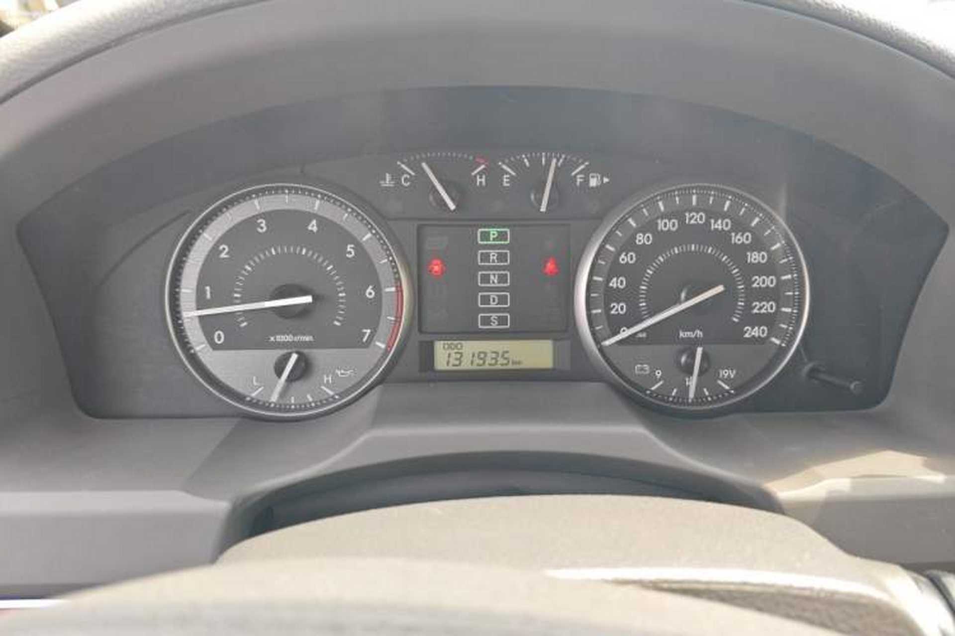 Used Toyota Land Cruiser  Odometer Close Up