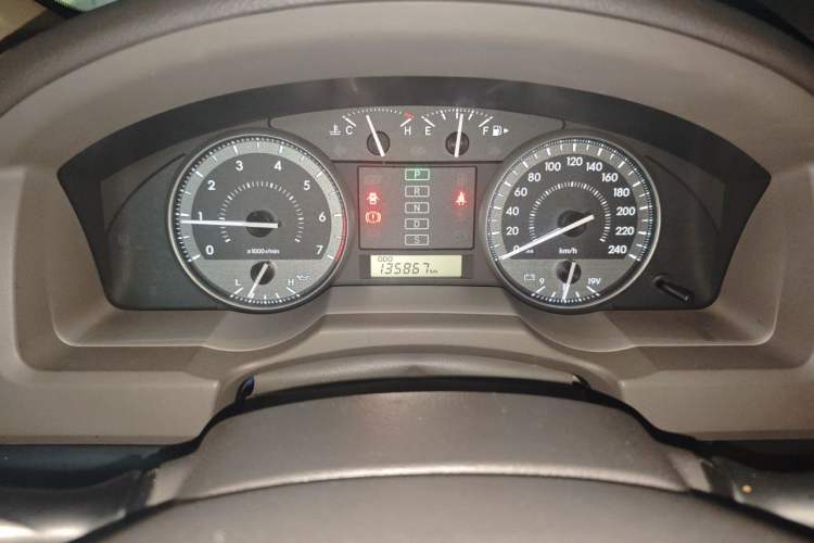 Used Toyota Land Cruiser  Odometer Close Up