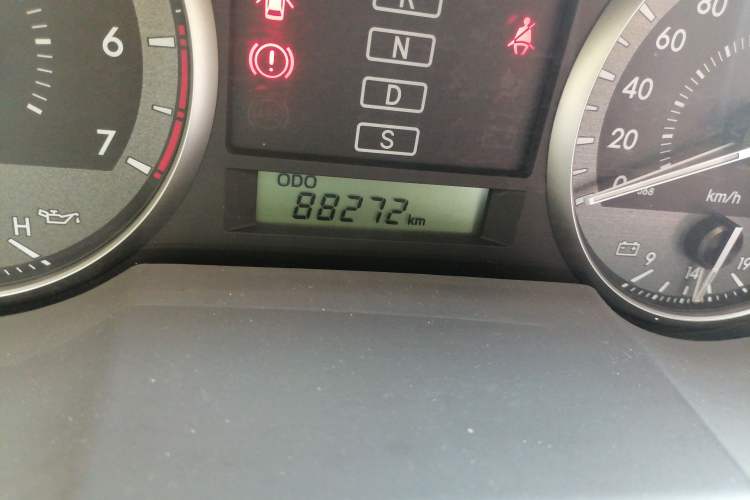 Used Toyota Land Cruiser  Odometer Close Up
