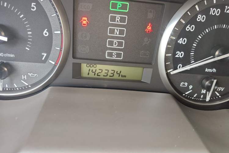Used Toyota Land Cruiser  Odometer Close Up