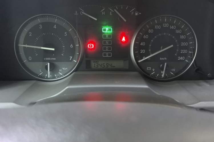 Used Toyota Land Cruiser  Odometer Close Up