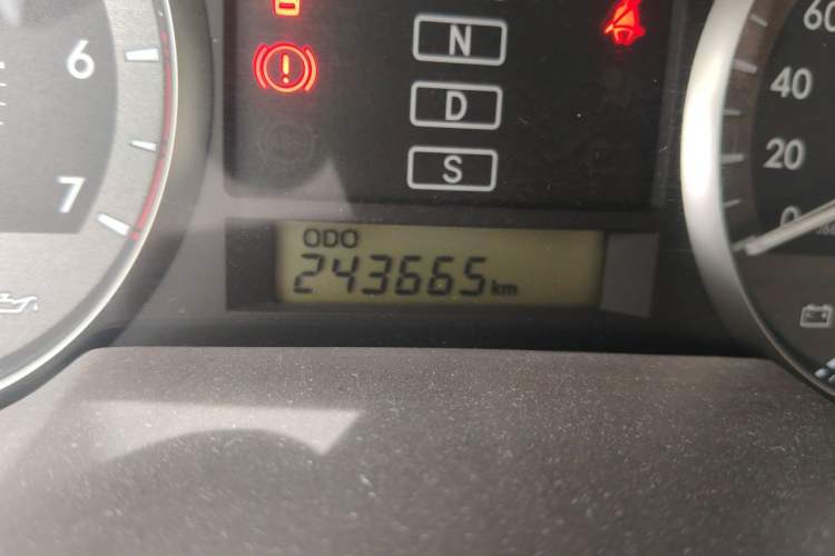 Used Toyota Land Cruiser  Odometer Close Up