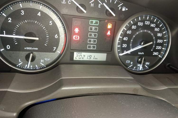 Used Toyota Land Cruiser  Odometer Close Up