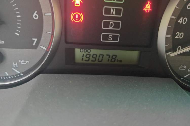 Used Toyota Land Cruiser  Odometer Close Up
