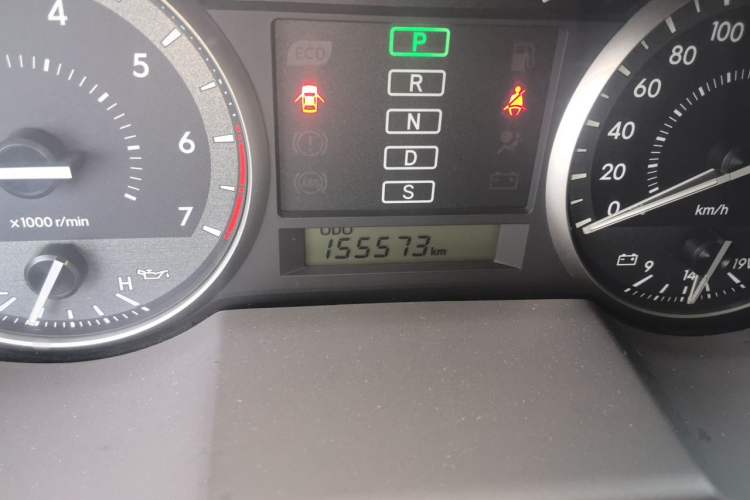Used Toyota Land Cruiser  Odometer Close Up