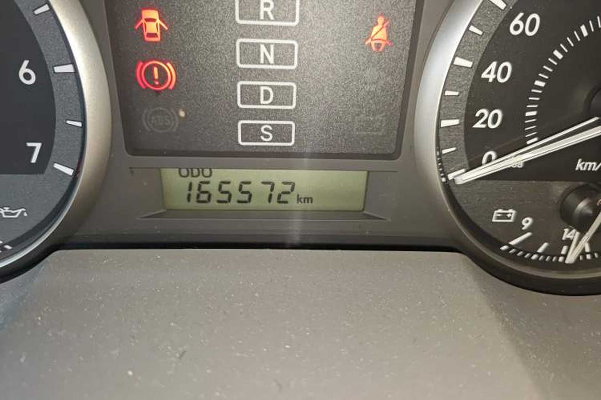 Used Toyota Land Cruiser  Odometer Close Up