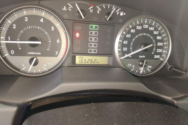 Used Toyota Land Cruiser  Odometer Close Up