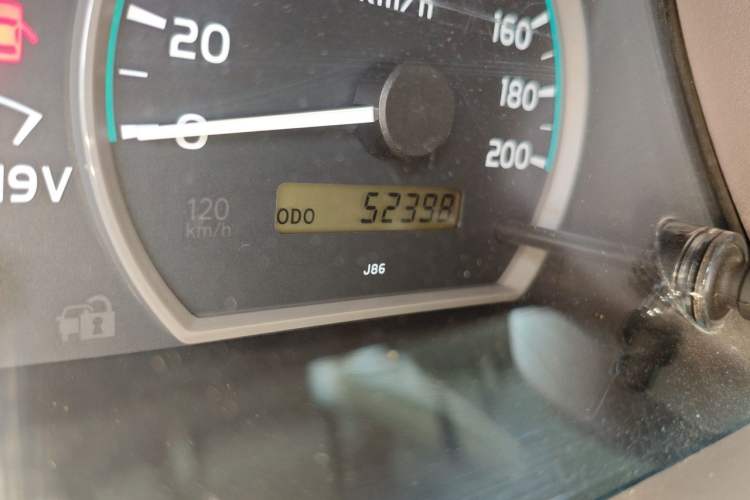 Used Toyota Land Cruiser  Odometer Close Up