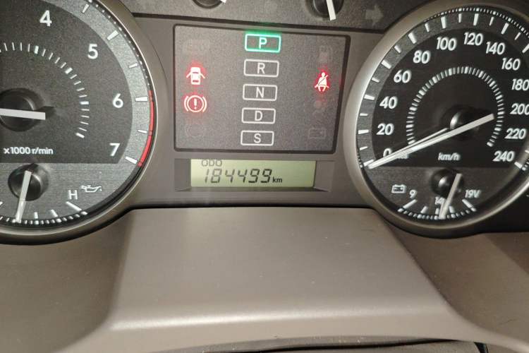 Used Toyota Land Cruiser  Odometer Close Up
