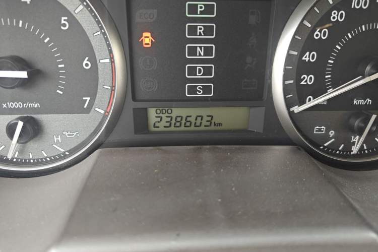 Used Toyota Land Cruiser  Odometer Close Up