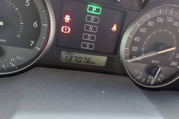Used Toyota Land Cruiser  Odometer Close Up