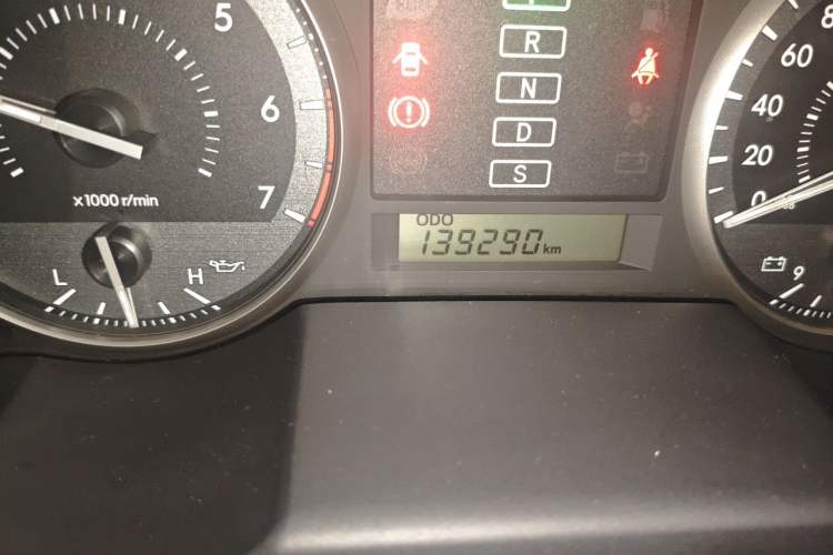 Used Toyota Land Cruiser  Odometer Close Up