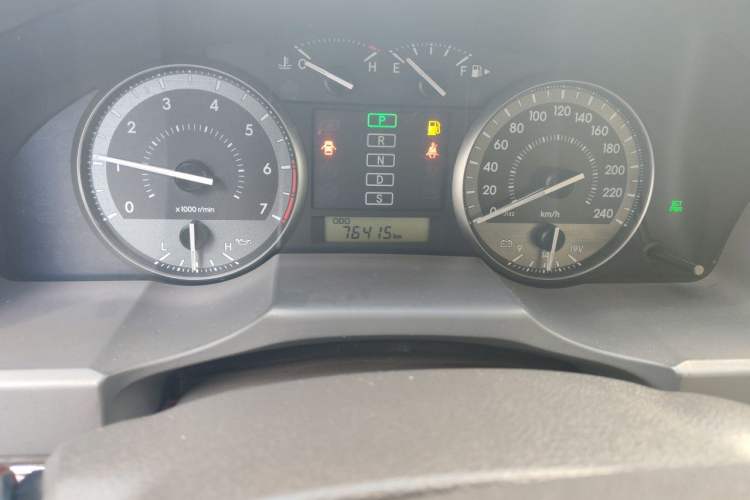 Used Toyota Land Cruiser  Odometer Close Up