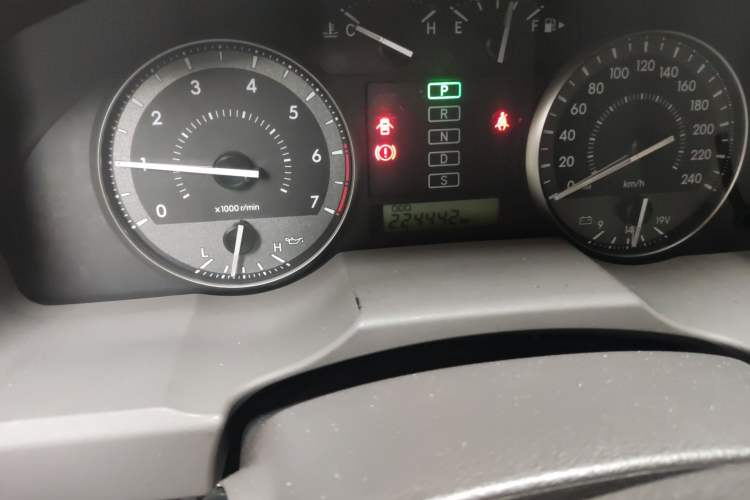 Used Toyota Land Cruiser  Odometer Close Up