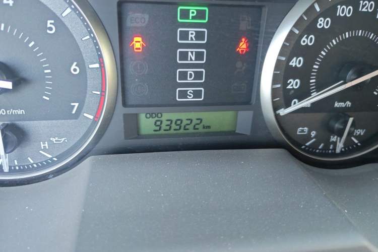 Used Toyota Land Cruiser  Odometer Close Up