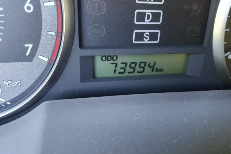Used Toyota Land Cruiser  Odometer Close Up