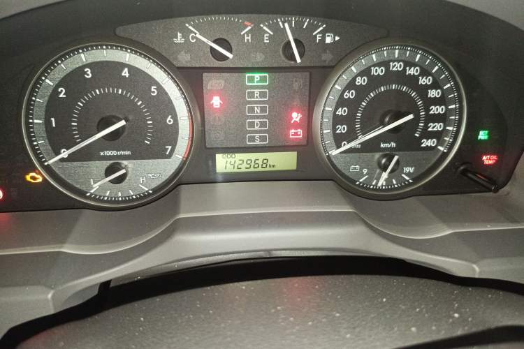Used Toyota Land Cruiser  Odometer Close Up