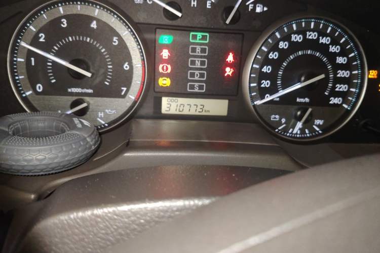 Used Toyota Land Cruiser  Odometer Close Up