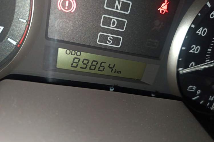 Used Toyota Land Cruiser  Odometer Close Up
