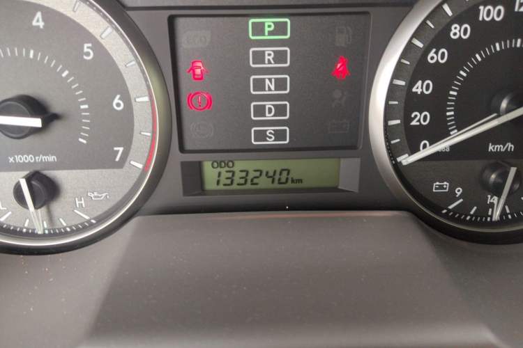 Used Toyota Land Cruiser  Odometer Close Up